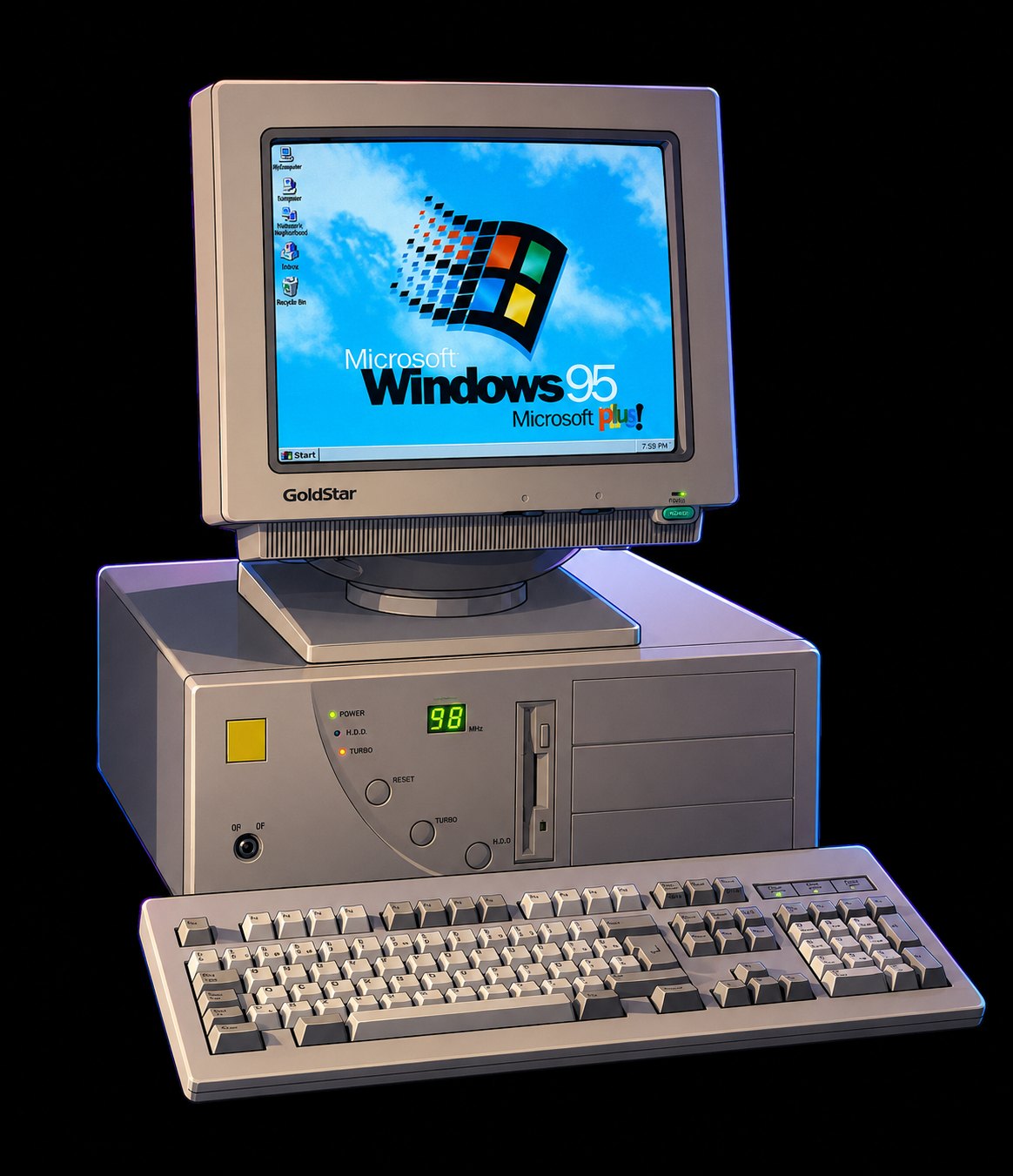 Windows 95のデスクトップPC